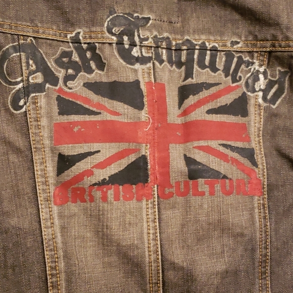 ASK ENQUIRED JEAN VEST W/SWEAT HOOD LINING. SZ S - Picture 4 of 8